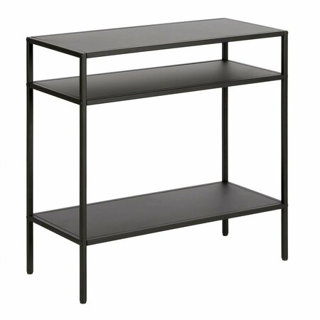 HUDSON & CANAL Henn  Hart  Ricardo Blackened Bronze Side Table with Metal Shelves - 24 x 24 x 10 in. ST0513